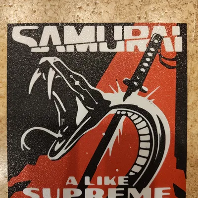 Bìa album Samurai phong cách Cyberpunk