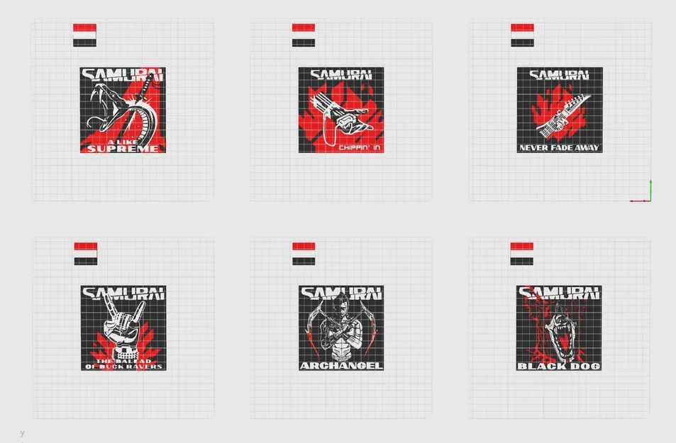 Bìa album Samurai phong cách Cyberpunk - Image 9