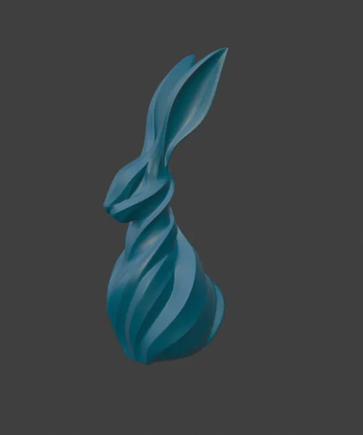 Minimalist Twist Bunny - Mô hình thỏ xoắn ốc tối giản - Image 2