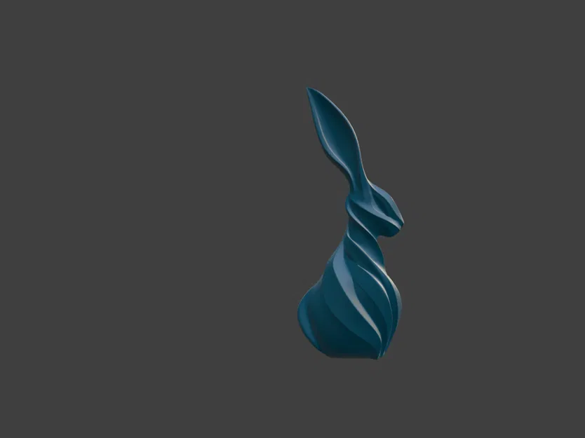 Minimalist Twist Bunny - Mô hình thỏ xoắn ốc tối giản - Image 3