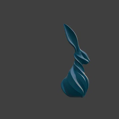 Minimalist Twist Bunny - Mô hình thỏ xoắn ốc tối giản
