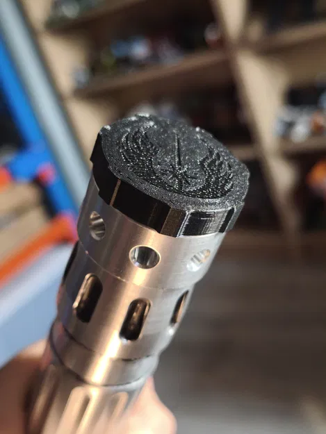 Nắp ren vặn cho khớp nối Lightsaber StuntSabers 31x0.75 | Kèm file Fusion F3D - Image 2