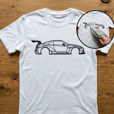 Mẫu in áo thun - Nissan GTR Liberty Walk