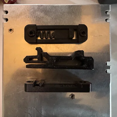 Ngàm Gắn Din Rail Low Profile Cho Nguồn Meanwell LRS-200 Gọn Nhẹ