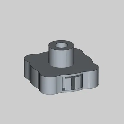 Tay vặn ốc M6 (cao 18mm, cho ốc dày tối đa 5mm)