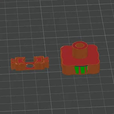 Tay vặn ốc M6 (cao 18mm, cho ốc dày tối đa 5mm)