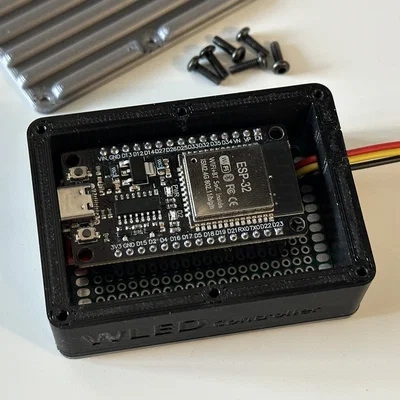 Vỏ hộp in 3D cho bộ điều khiển đèn LED WLED sử dụng ESP32