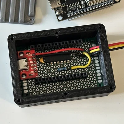 Vỏ hộp in 3D cho bộ điều khiển đèn LED WLED sử dụng ESP32