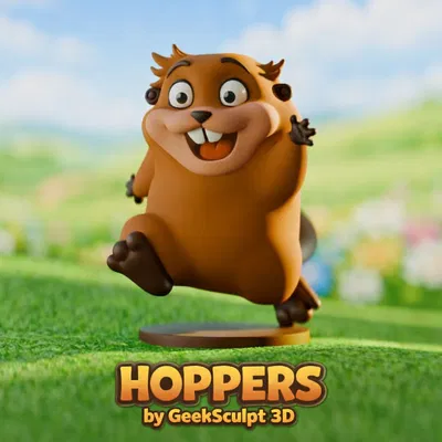Mô hình nhân vật chú hải ly Hoppers hoạt hình