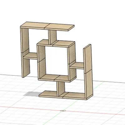 Kệ trang trí đa năng để bàn ORGANIZER GT552 (Mẫu thiết kế 3D)