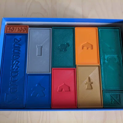 Bộ hộp lưu trữ và phân loại game Carcassonne