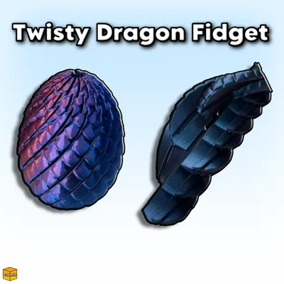 Mô hình quả trứng rồng xoắn Dragon Egg Fidget in 3D độc đáo