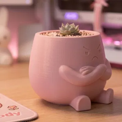 Pouty - Chậu sen đá "hờn dỗi" kiêm vật phẩm trang trí bàn làm việc cực đáng yêu