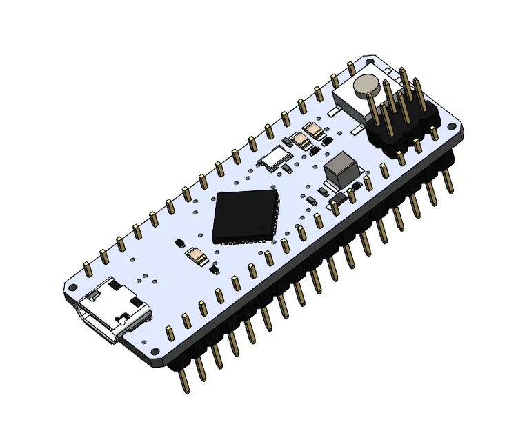 Arduino Micro (File STEP) - Board vi điều khiển dùng cho thiết kế CAD - Image 1