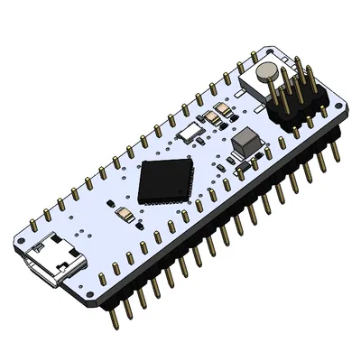 Arduino Micro (File STEP) - Board vi điều khiển dùng cho thiết kế CAD