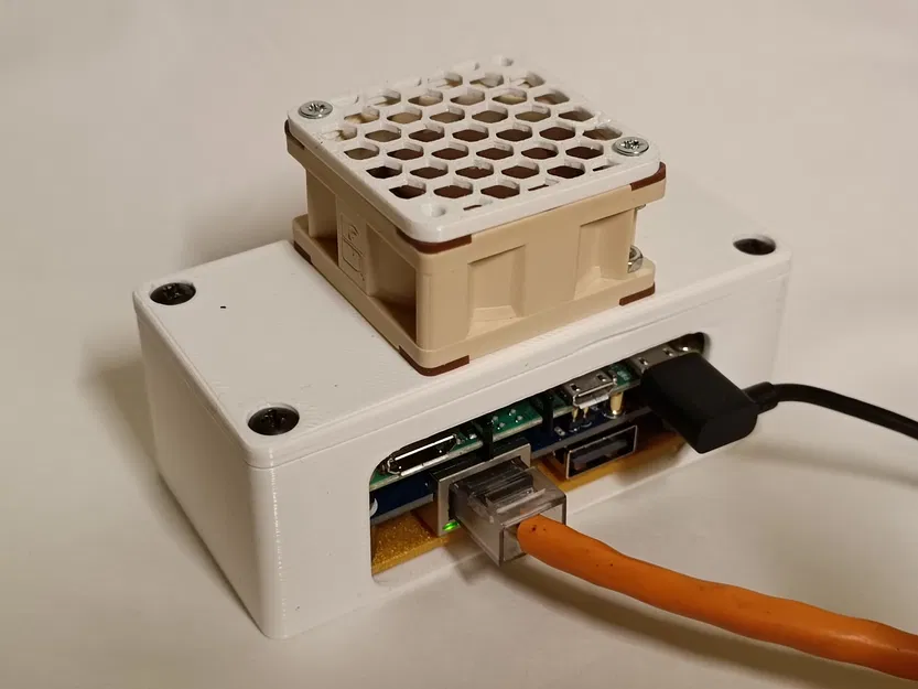 Vỏ hộp Raspberry Pi Zero kèm quạt tản nhiệt 40mm và Ethernet HAT - Image 1