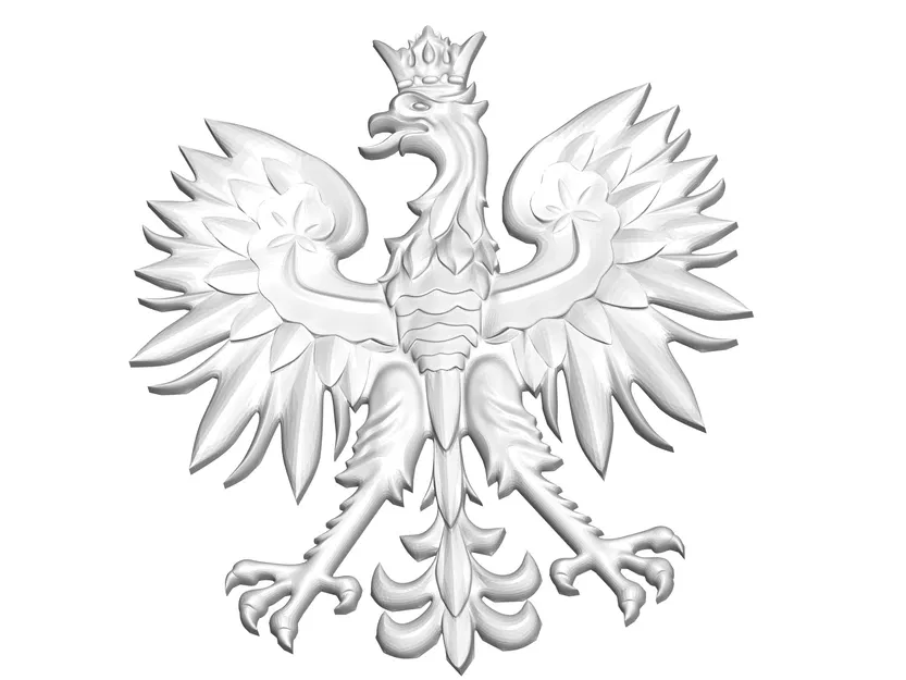 Mô hình 3D Đại bàng Ba Lan (Polish Eagle) trang trí tinh tế - Image 1