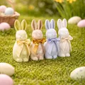 Mô hình chú thỏ Phục sinh trang trí (Easter rabbits with ribbon) - Thumbnail 1