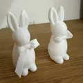 Mô hình chú thỏ Phục sinh trang trí (Easter rabbits with ribbon) - Thumbnail 2