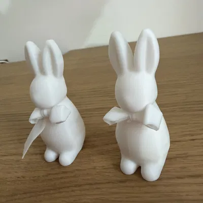 Mô hình chú thỏ Phục sinh trang trí (Easter rabbits with ribbon)