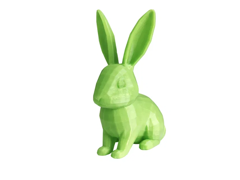 Chú Thỏ Low Poly Đáng Yêu – Mô Hình Trang Trí Bề Mặt Mịn - Image 1
