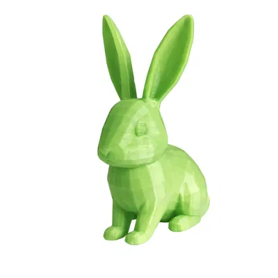 Chú Thỏ Low Poly Đáng Yêu – Mô Hình Trang Trí Bề Mặt Mịn