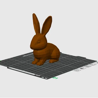 Chú Thỏ Low Poly Đáng Yêu – Mô Hình Trang Trí Bề Mặt Mịn