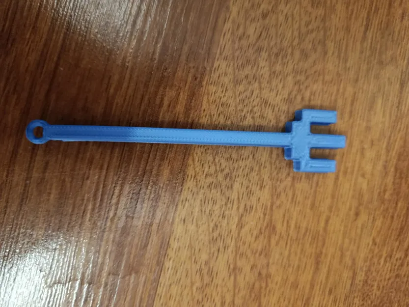 Mẫu móc khóa hình cây đinh ba (Trident) in 3D cá tính - Image 1