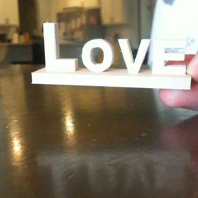 Mô hình trang trí chữ LOVE để bàn - Phụ kiện in 3D tinh tế