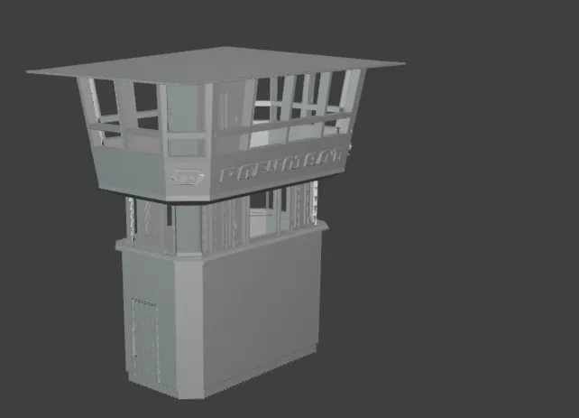 Mô hình tháp điều khiển đường đua Sachsenring Turm cho sa bàn - Image 1