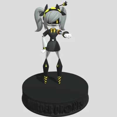 Mô hình 3D nhân vật J trong series Murder Drones siêu nét