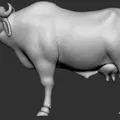 Mô hình 3D trâu nước Ấn Độ (Buffalo) chi tiết sống động - Thumbnail 3