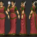 Mô hình 3D cô gái Ấn Độ mặc Sari tinh xảo (Indian Female) - Thumbnail 3