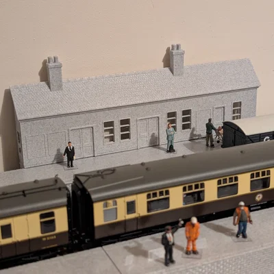 Mô hình nhà ga đường sắt Low Relief cho sa bàn tàu hỏa OO Gauge