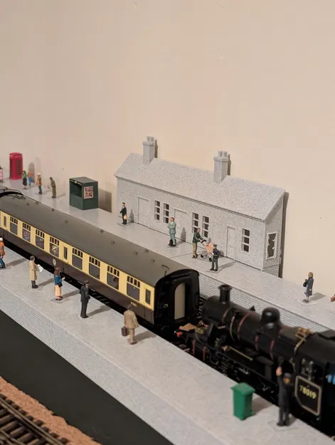 Mô hình nhà ga đường sắt Low Relief cho sa bàn tàu hỏa OO Gauge - Image 2