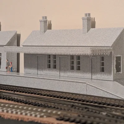 Mô hình nhà ga đường sắt Low Relief cho sa bàn tàu hỏa OO Gauge