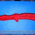 Mẫu in 3D Lược xếp kiểu dao bướm (Butterfly Knife Comb) phong cách - Thumbnail 3