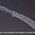 Mẫu in 3D Lược xếp kiểu dao bướm (Butterfly Knife Comb) phong cách - Thumbnail 5