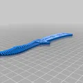 Mẫu in 3D Lược xếp kiểu dao bướm (Butterfly Knife Comb) phong cách - Thumbnail 6