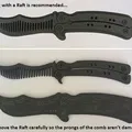 Mẫu in 3D Lược xếp kiểu dao bướm (Butterfly Knife Comb) phong cách - Thumbnail 8