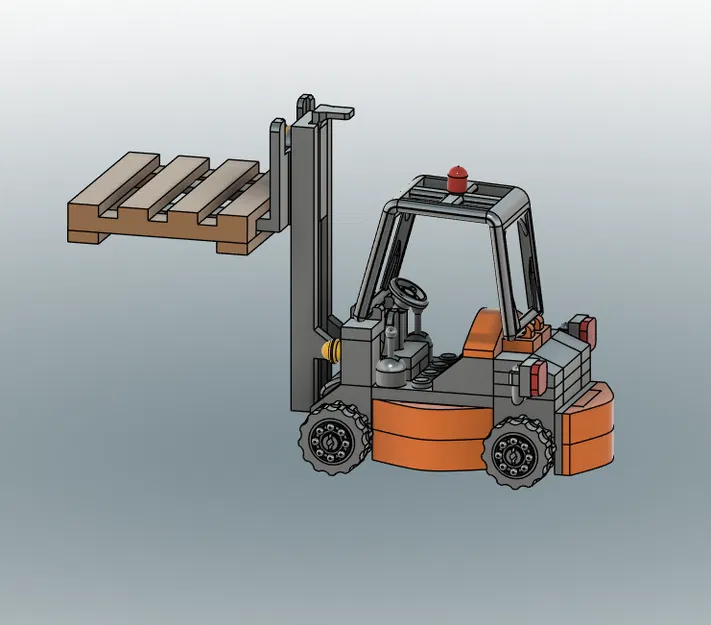 XE NÂNG 3D PRINTED — Mô hình lắp ráp nhiều chi tiết - Image 14