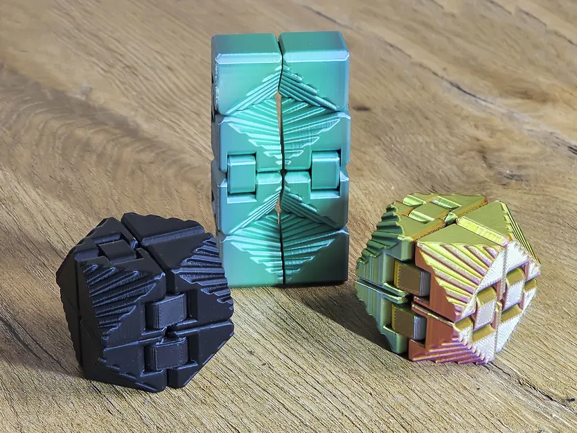 Infinity Cube Fidget - Đồ chơi xả stress in 3D cực vui - Image 1
