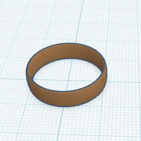 Mẫu nhẫn trơn 3D tối giản tinh tế (STL file)