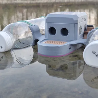 Otto-Sea: Robot thuyền trimaran in 3D