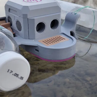 Otto-Sea: Robot thuyền trimaran in 3D