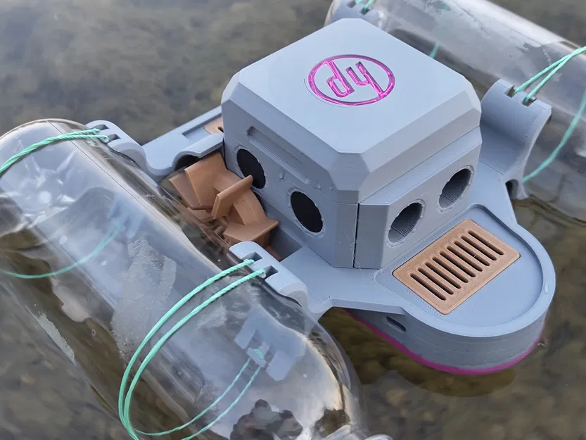 Otto-Sea: Robot thuyền trimaran in 3D - Image 4