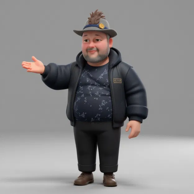 Mô hình nhân vật chú béo thân thiện trang trí bàn làm việc - Image 1