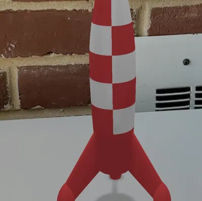 Mô hình tên lửa (Rocket) 3D đơn giản, đẹp mắt dành cho mọi người