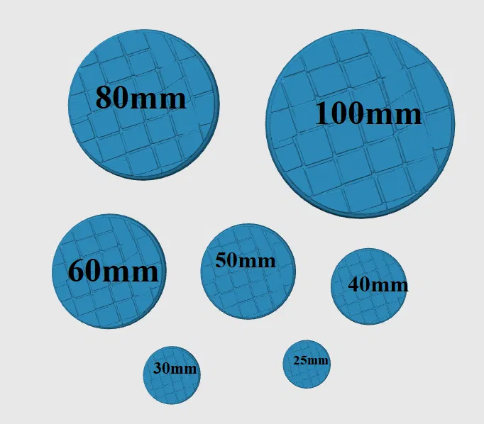 Bộ đế gắn mô hình họa tiết sàn gạch đá cho board game (nhiều kích thước) - Image 2