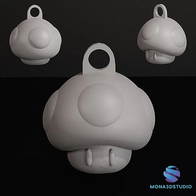 Móc khóa Super Mario – Nấm (Phiên bản miễn phí) - Image 2